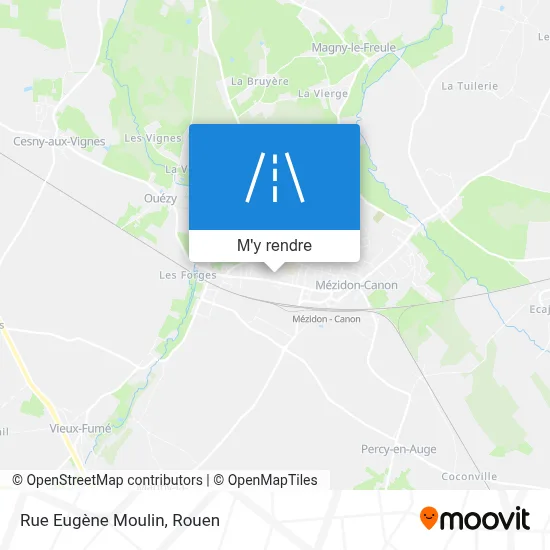 Rue Eugène Moulin plan