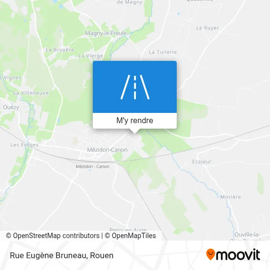 Rue Eugène Bruneau plan