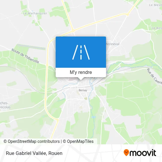 Rue Gabriel Vallée plan
