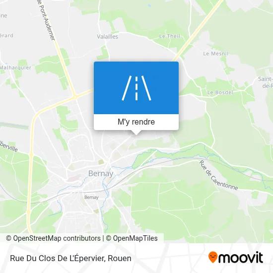 Rue Du Clos De L'Épervier plan