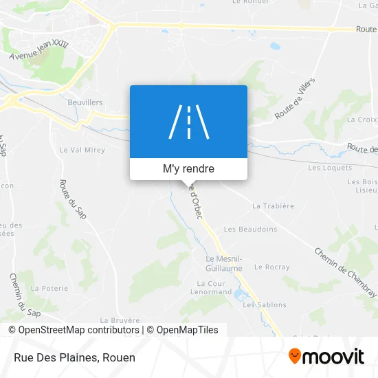 Rue Des Plaines plan