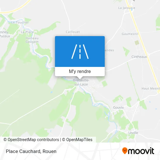 Place Cauchard plan