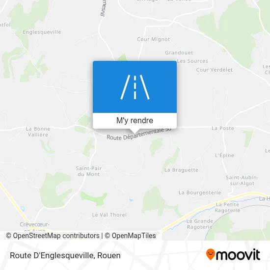 Route D'Englesqueville plan