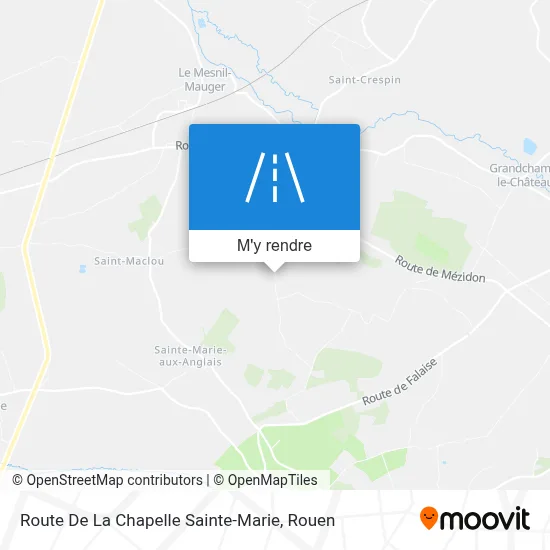Route De La Chapelle Sainte-Marie plan