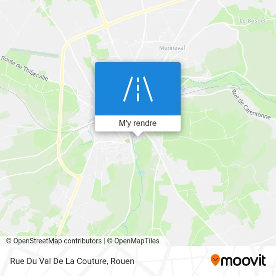 Rue Du Val De La Couture plan