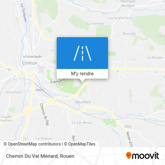 Chemin Du Val Ménard plan