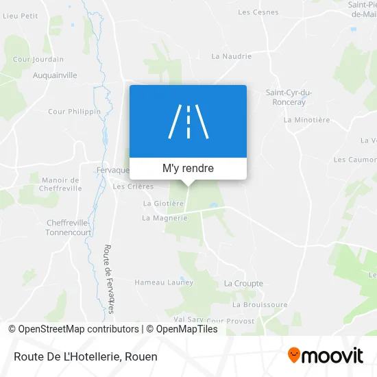 Route De L'Hotellerie plan