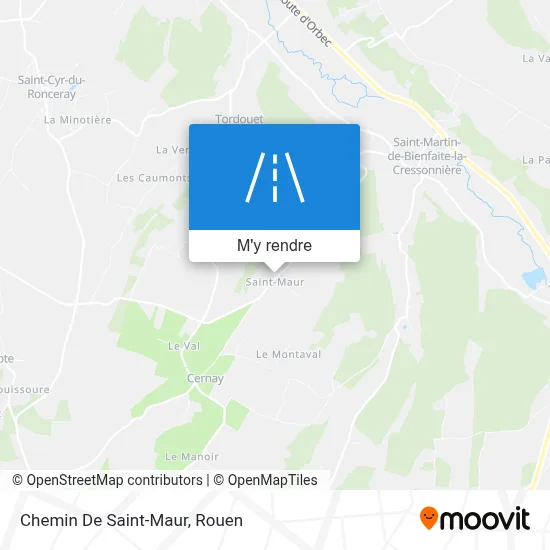 Chemin De Saint-Maur plan