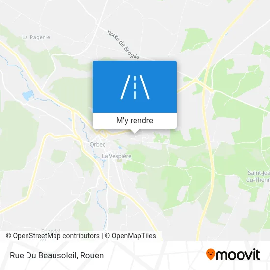 Rue Du Beausoleil plan