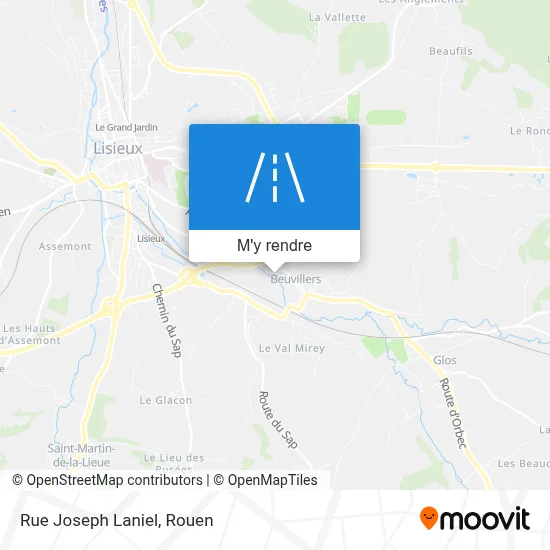 Rue Joseph Laniel plan