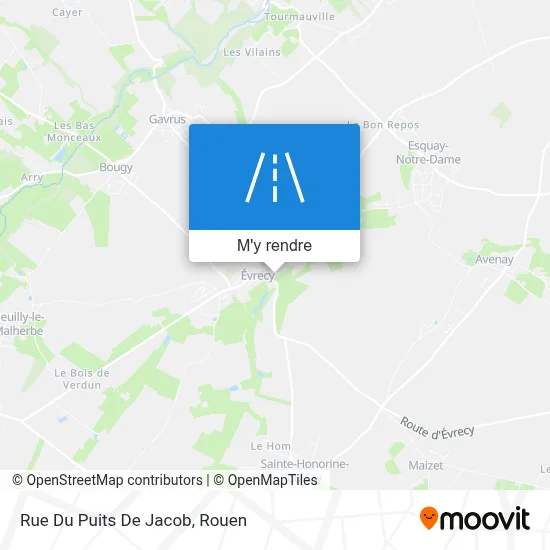 Rue Du Puits De Jacob plan