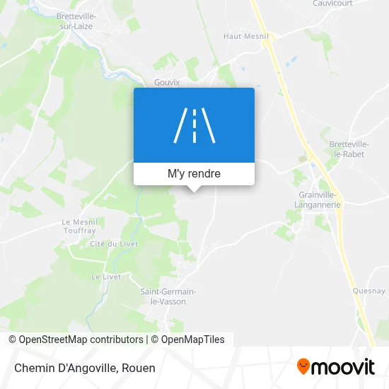 Chemin D'Angoville plan