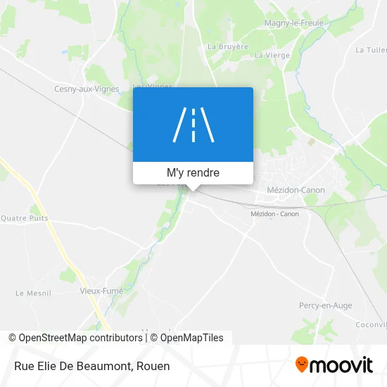 Rue Elie De Beaumont plan