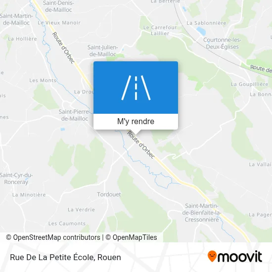 Rue De La Petite École plan