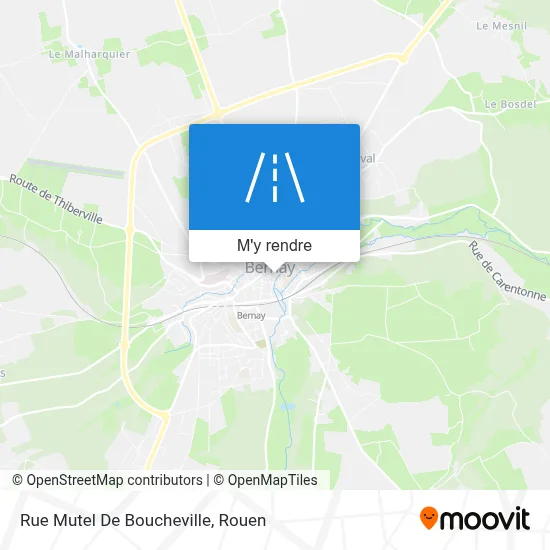 Rue Mutel De Boucheville plan
