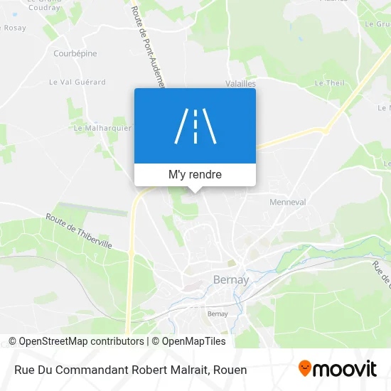 Rue Du Commandant Robert Malrait plan