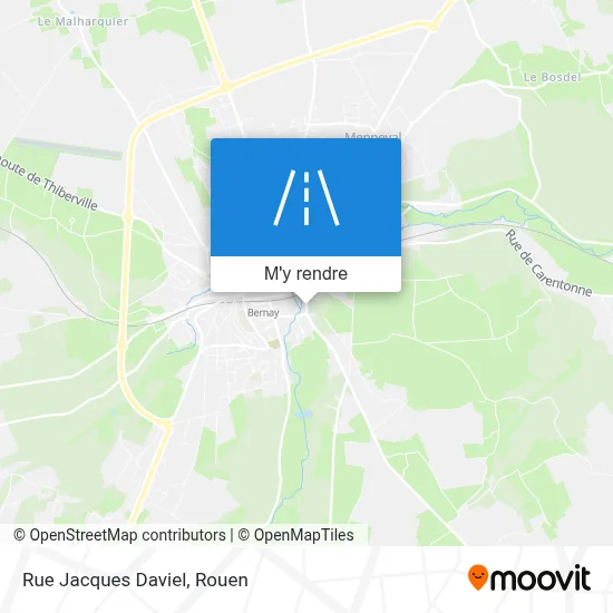 Rue Jacques Daviel plan