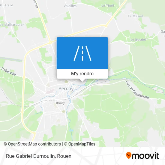 Rue Gabriel Dumoulin plan