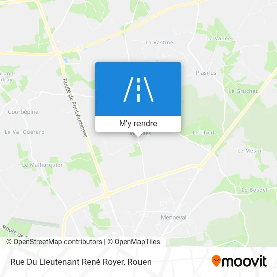 Rue Du Lieutenant René Royer plan