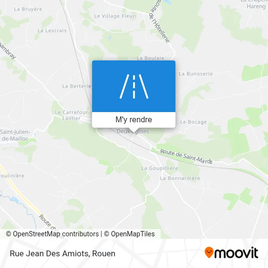 Rue Jean Des Amiots plan