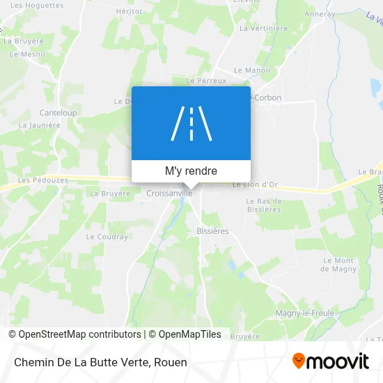 Chemin De La Butte Verte plan