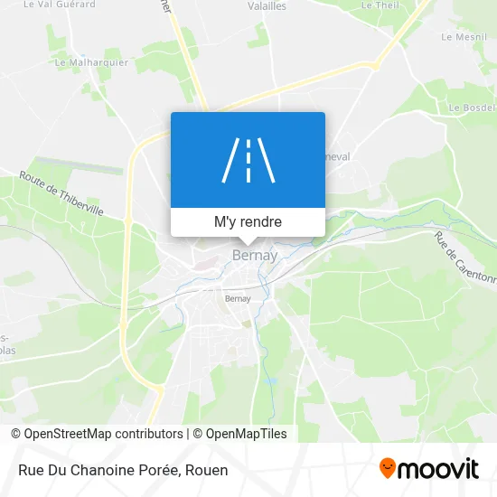 Rue Du Chanoine Porée plan