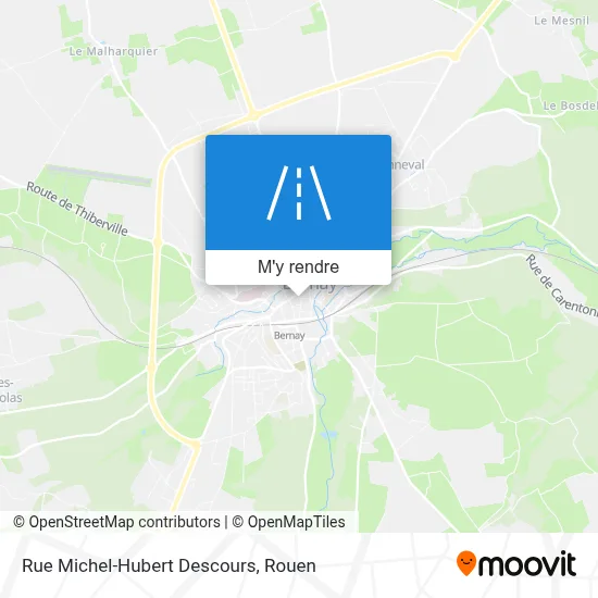 Rue Michel-Hubert Descours plan