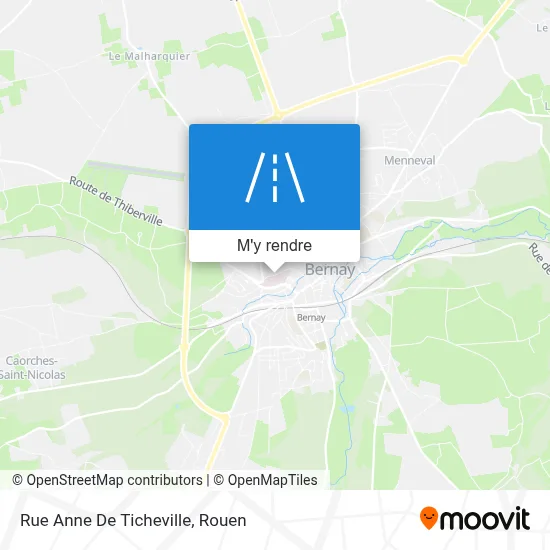 Rue Anne De Ticheville plan