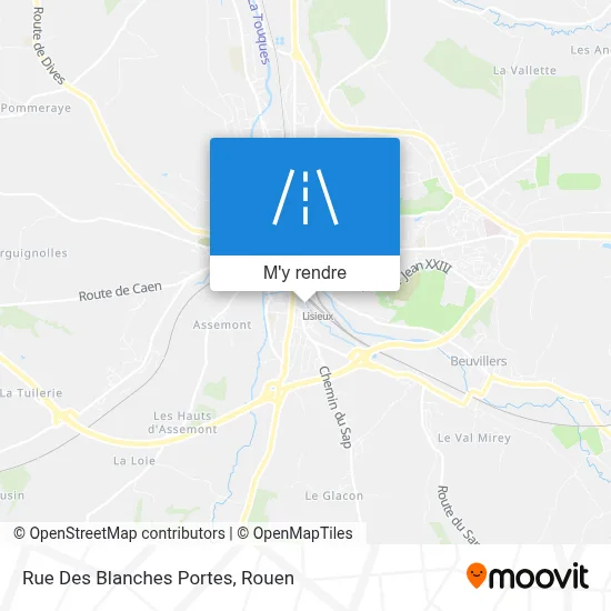 Rue Des Blanches Portes plan