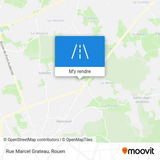 Rue Marcel Grateau plan
