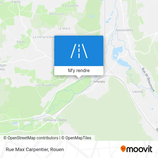 Rue Max Carpentier plan