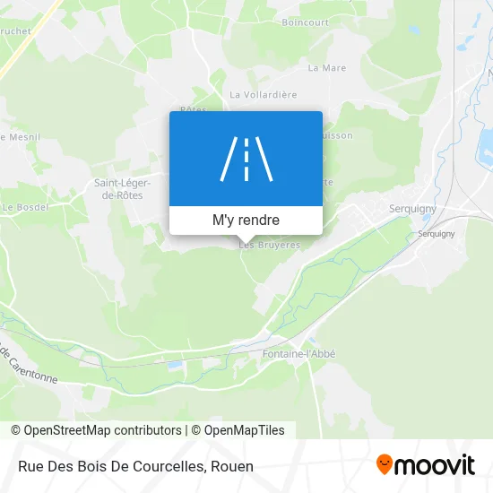 Rue Des Bois De Courcelles plan