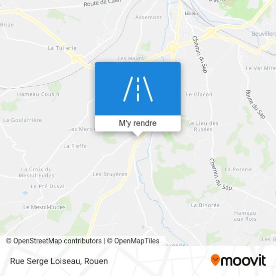Rue Serge Loiseau plan
