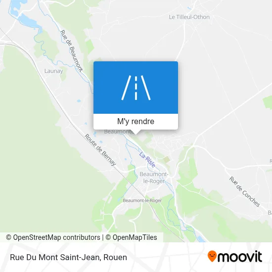 Rue Du Mont Saint-Jean plan