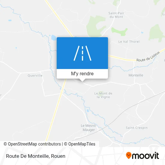Route De Monteille plan