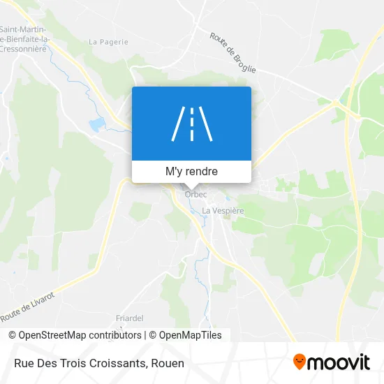 Rue Des Trois Croissants plan