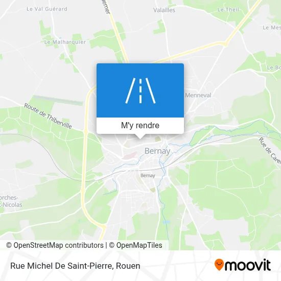 Rue Michel De Saint-Pierre plan