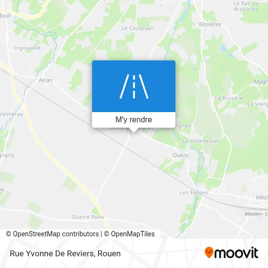 Rue Yvonne De Reviers plan