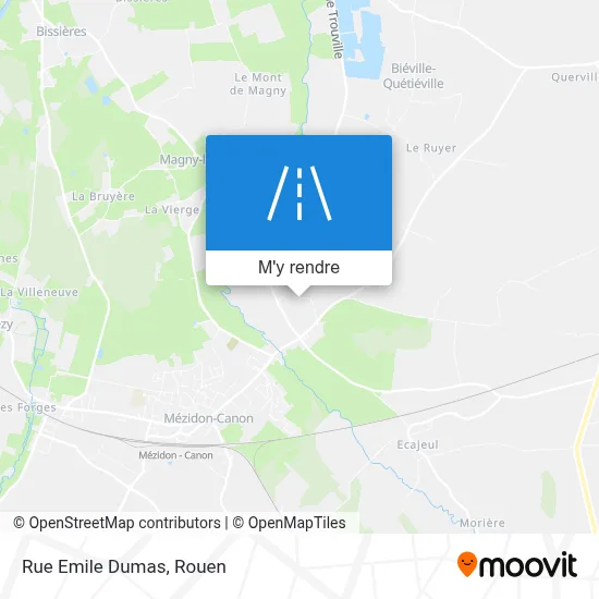 Rue Emile Dumas plan