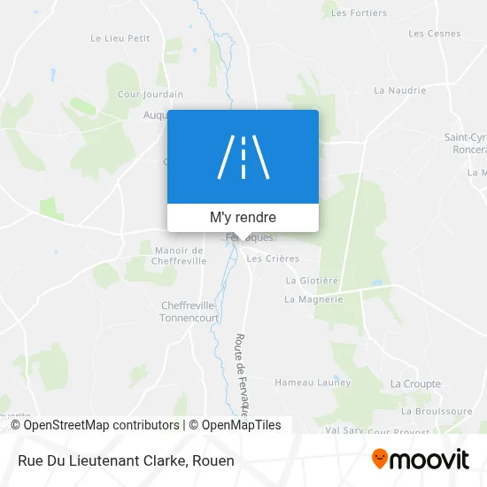 Rue Du Lieutenant Clarke plan