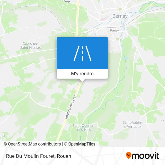 Rue Du Moulin Fouret plan