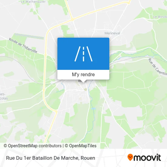 Rue Du 1er Bataillon De Marche plan