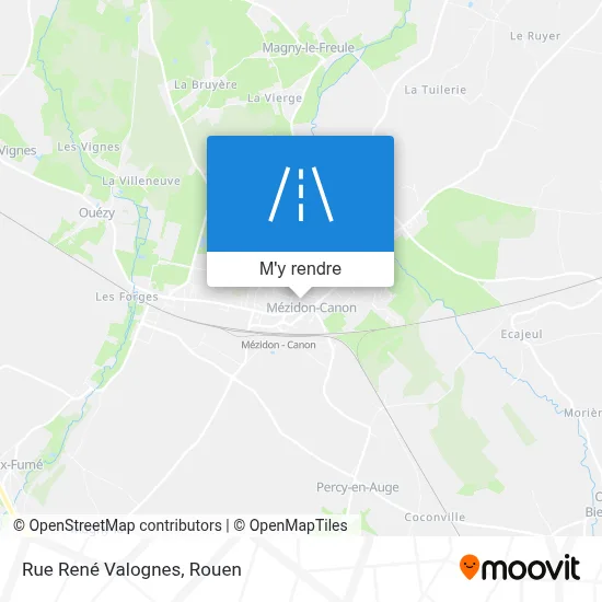 Rue René Valognes plan