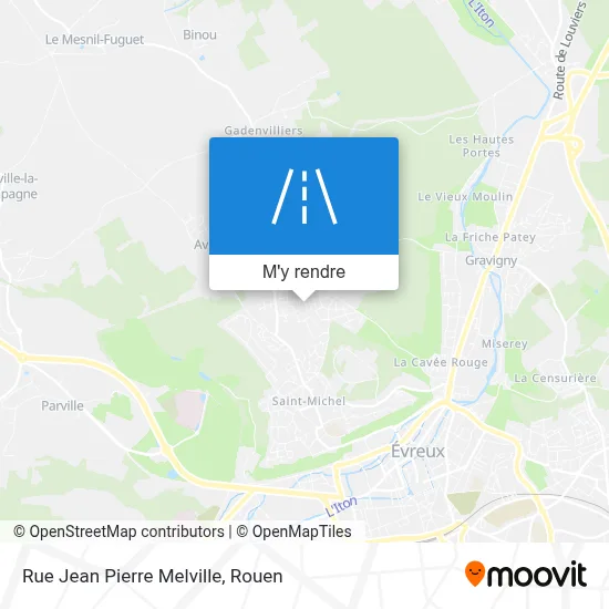 Rue Jean Pierre Melville plan