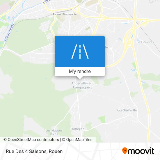 Rue Des 4 Saisons plan