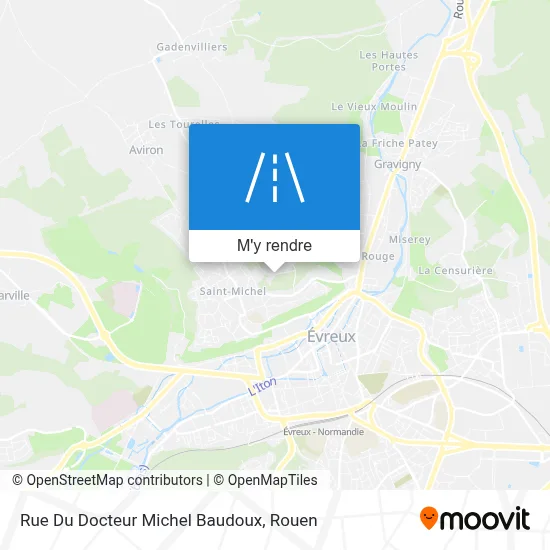Rue Du Docteur Michel Baudoux plan