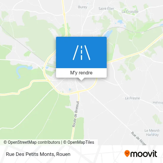 Rue Des Petits Monts plan