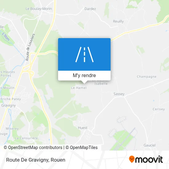 Route De Gravigny plan