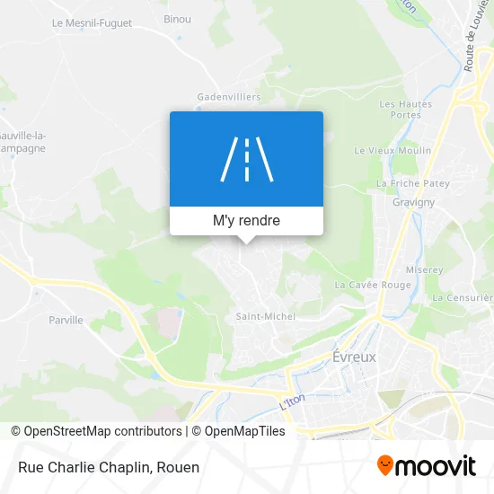 Rue Charlie Chaplin plan