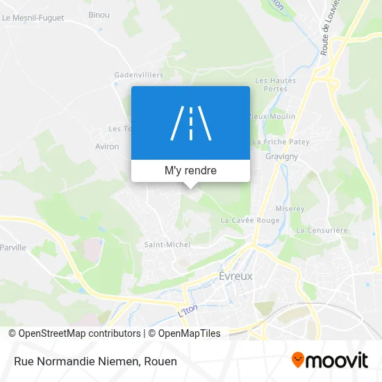 Rue Normandie Niemen plan
